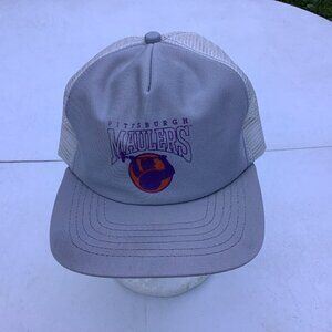 Vintage Pittsburgh Maulers Snapback Hat Gray New Era Size Medium/Large USA
